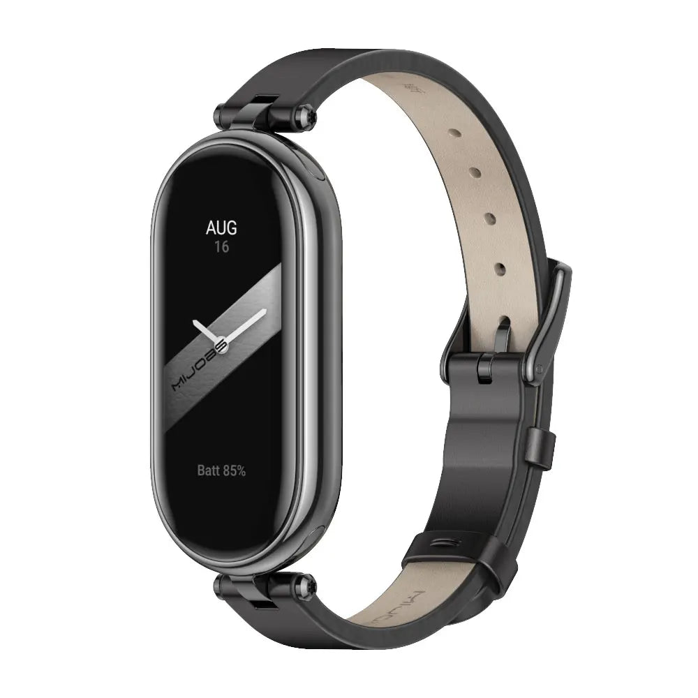 Mi Band 9 10 8 7 6 5 Strap for Xiaomi Smart Band 8 Bracelet NFC Global Version Leather Watch Band Mi 8 Wristband Miband 9 10