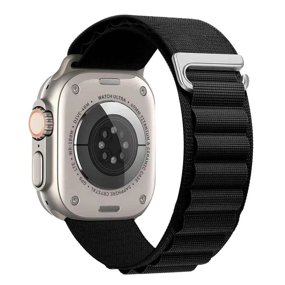Alpine Loop Belt For Apple Watch Ultra 49mm 11 10 9 8 7 10 46mm 42mm 45mm 41mm Nylon Band iWatch Series 6 5 4 SE 44mm40mm Correa