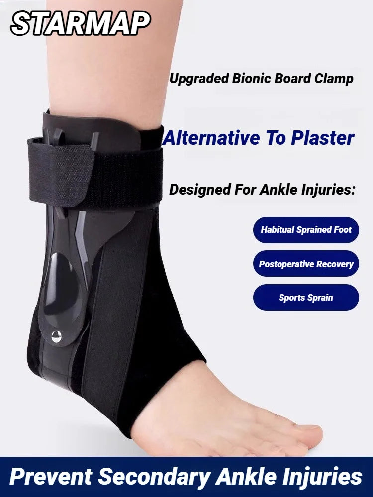 1Pcs Ankle Sprained Support Brace Splint Stabilizer Protect For Injury Recovery Achilles Tendonitis Sports Compression Sleeve