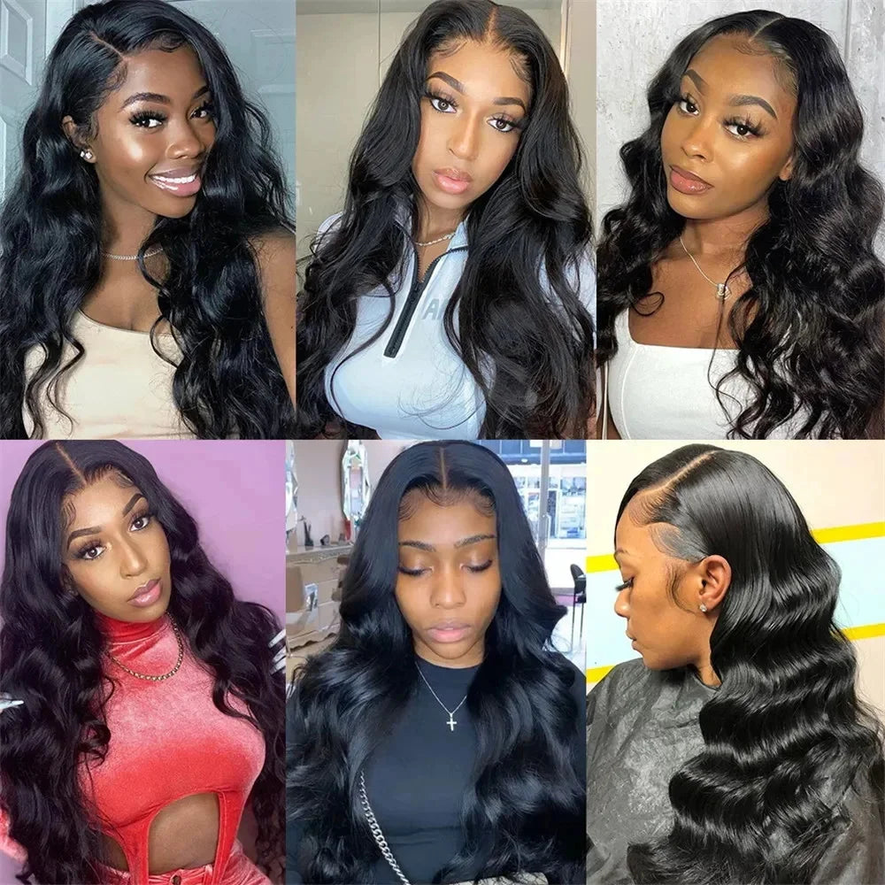 250% Real Density Body Wave ≥98% Human Hair Wig 13x6 HD Transparent Lace Front Wigs For Women 13x4 360 Pre Plucked Lace Frontal