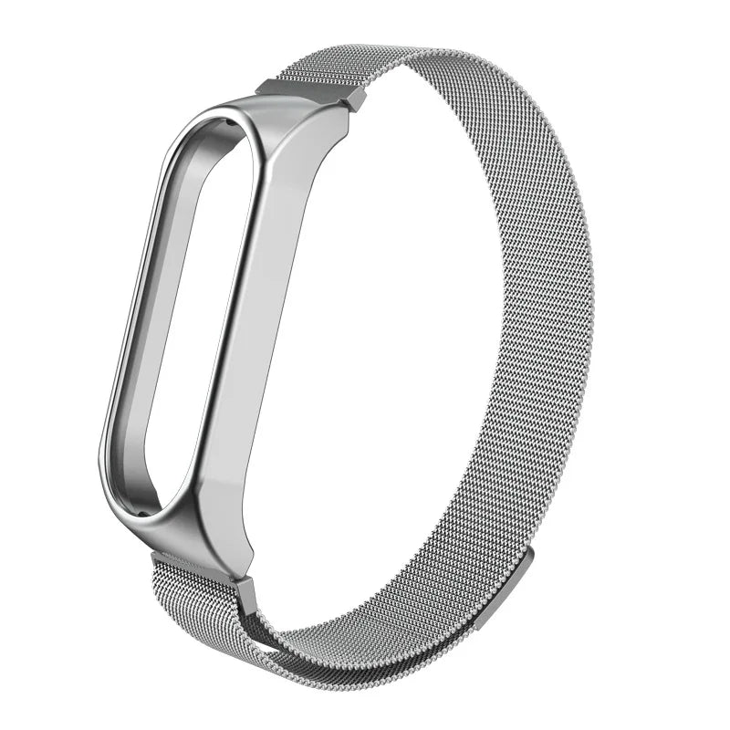 Strap for Xiaomi Mi Band 6 5 4 3 Metal Milanese Bracelet On Mi Band 4 Luxury Stainless Steel Wristband for Miband 5 6 Strap