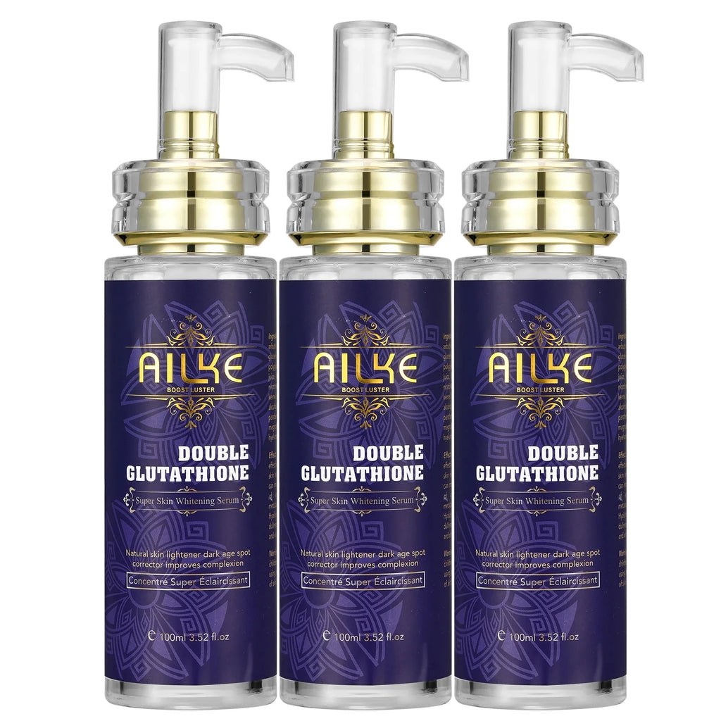 AILKE Glutathione 5-in-1 Women Skin Care Kit, With Body Lotion, Serum, Dark Spot Removal Cream, Body Cream, Brightening Soap
