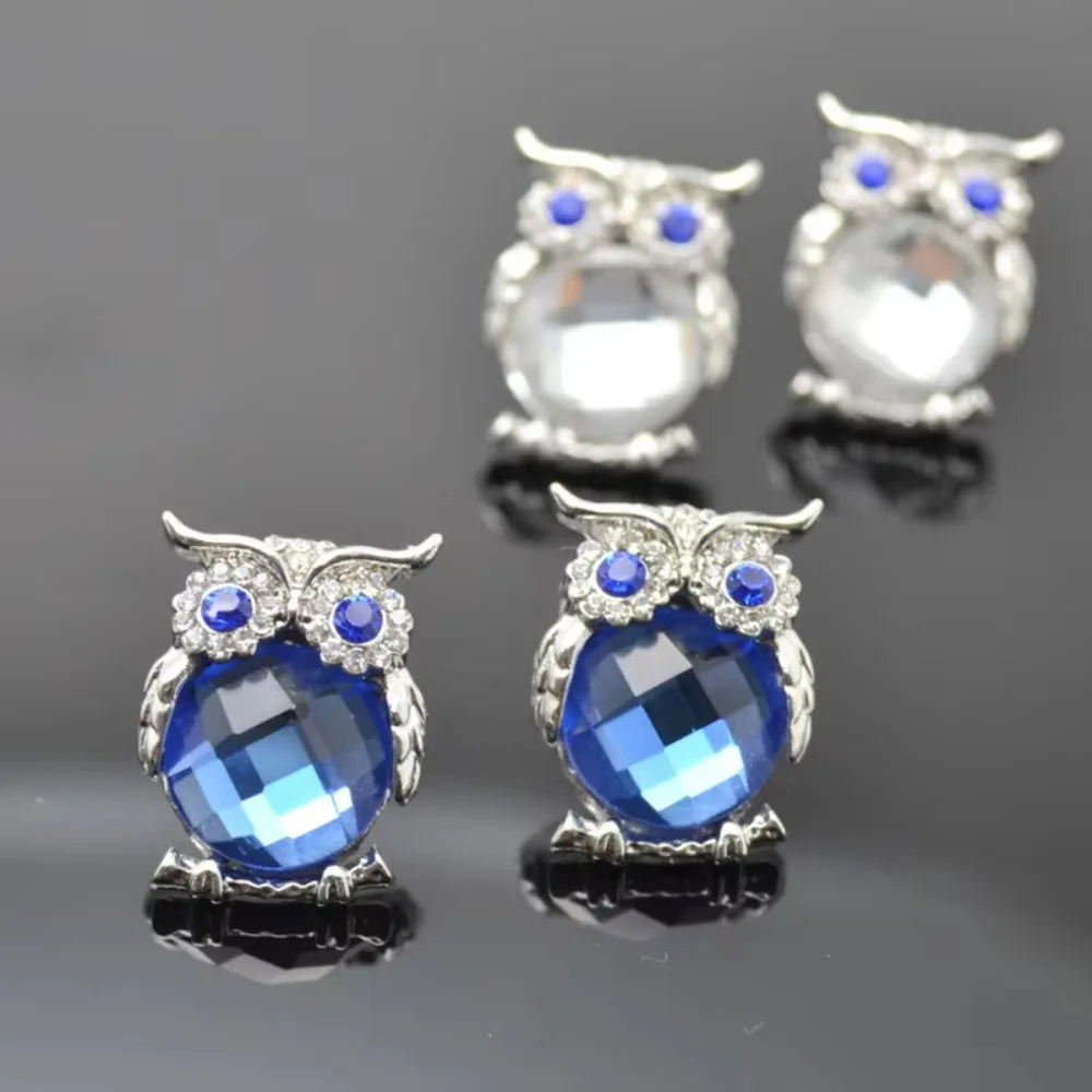 FSUNION Women's Rhinestones Crystal Owl Necklace Pendant Sweater Chains Jewelry Clothing Accessories Gifts 2025