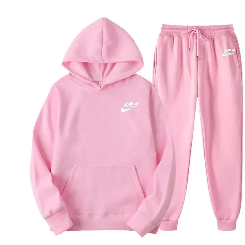 2025 Spring Autumn Men Casual Two Piece Sets Sweatshirts Men Women Street Los Fashion Printed Sports Suit