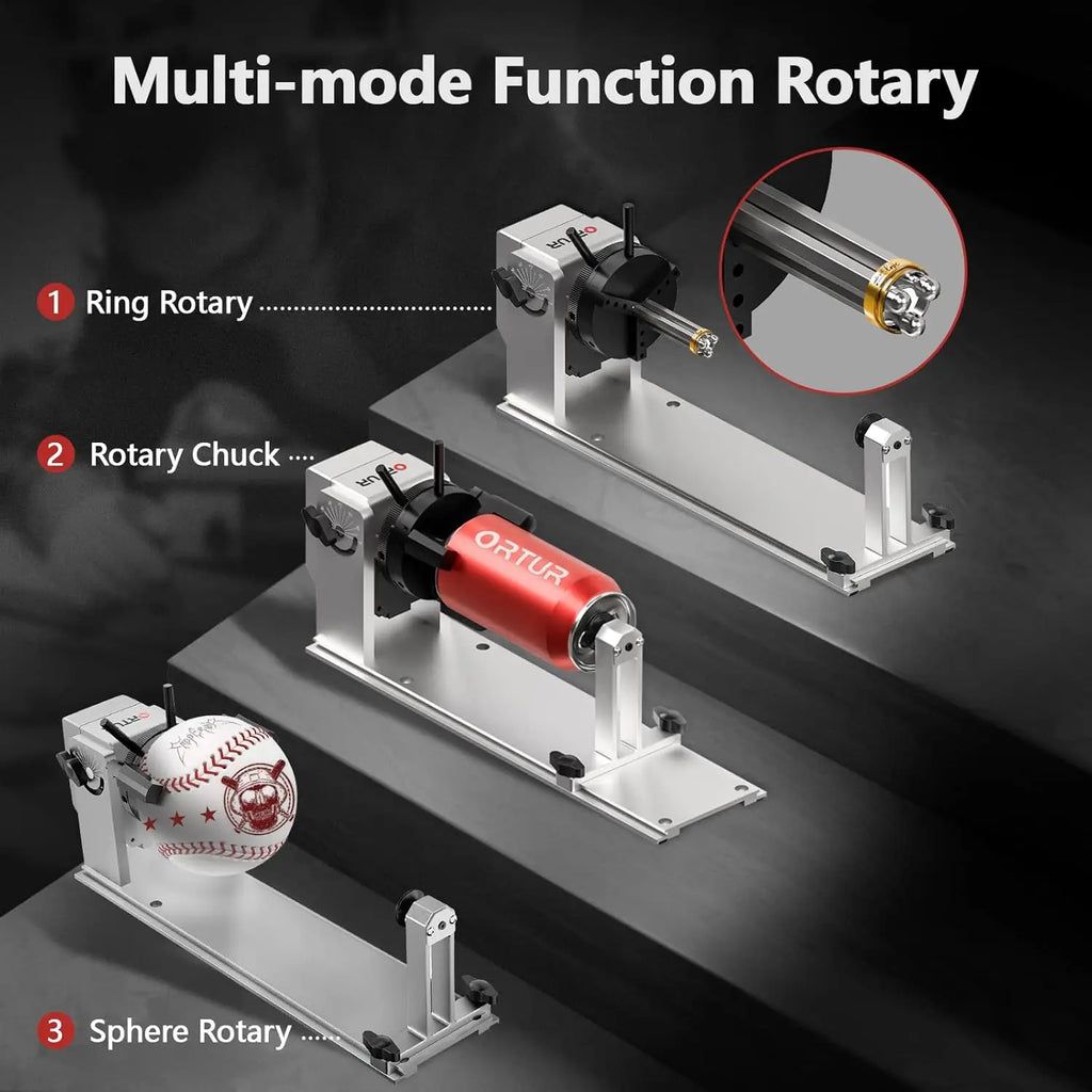 Ortur Rotary Roller YRC1.0 Adjustable Laser Engraver Attachment Engraving Accessory for Cups and Tumblers