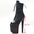 Gothic Fetish Pole Dancer Stripper Clubwear Sexy High Heel Ankle Boots