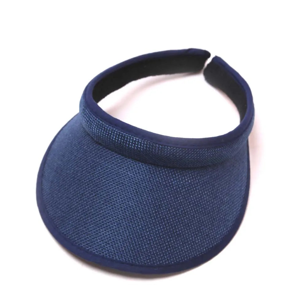 Fashion Simple Topless Hat Lady Outdoor Sunscreen UV Big Brim Sun Sports Visor Hat Running Caps Tennis Parent-child Beach Hat