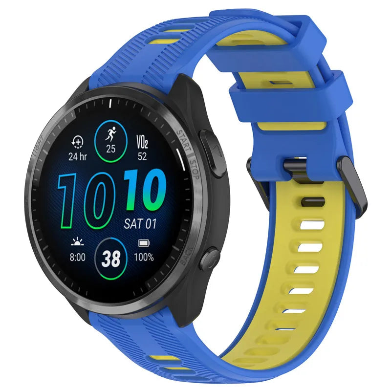22mm Silicone Strap For Garmin Forerunner 965 Solar 945 935 745 Smart Watch Band Sport Wristband Bracelet For Fenix 5 6 7 Pro