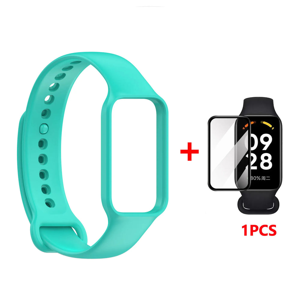 Replacement Strap For Redmi Smart Band 2 Silicone Watchbands Strap For Xiaomi Smart Band 8 Active Strap Bracelet