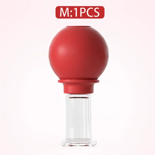 1/4PCS Rubber Massage Body Cups Vacuum Face Cupping Massage Cupping Facial Skin Lifting Body Anti Cellulite