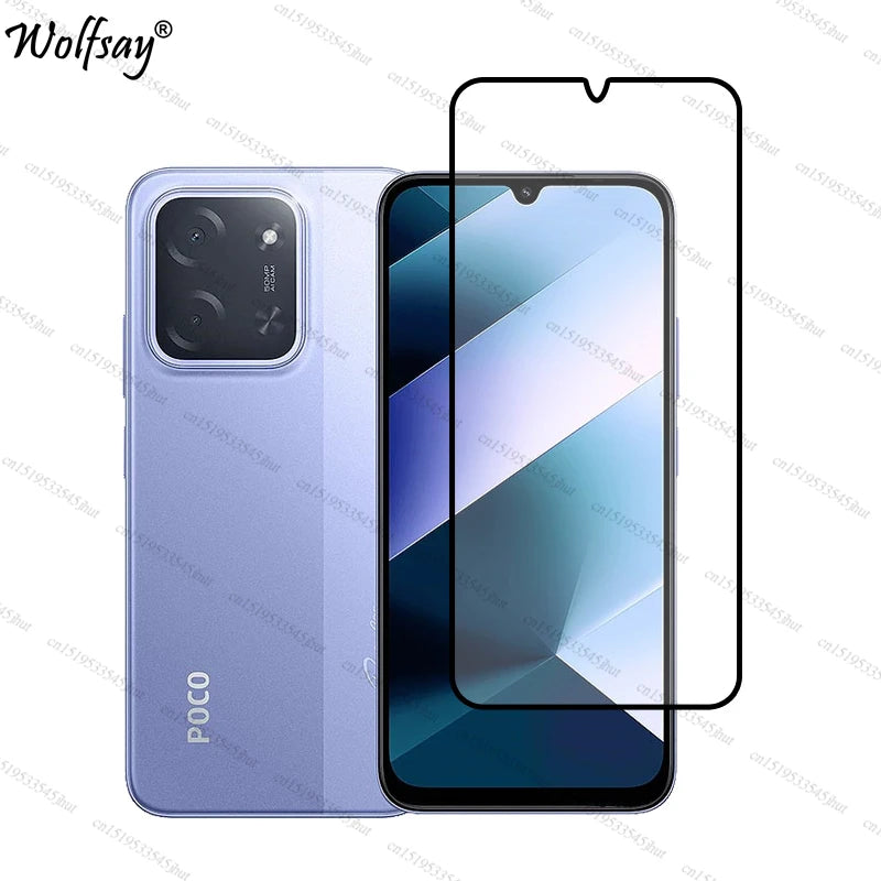 Full Cover Tempered Glass For Xiaomi Poco C85 Screen Protector For Poco C85 Camera Lens Protector Phone Glass For Poco C85 Glass