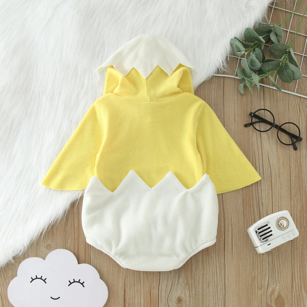 Baby Boy Outfits 12-18 Months Infant Boys Girls Cosplay Chicken Animal Costume Winter Fleece Hooded Baby Girl Romper Bodysuit