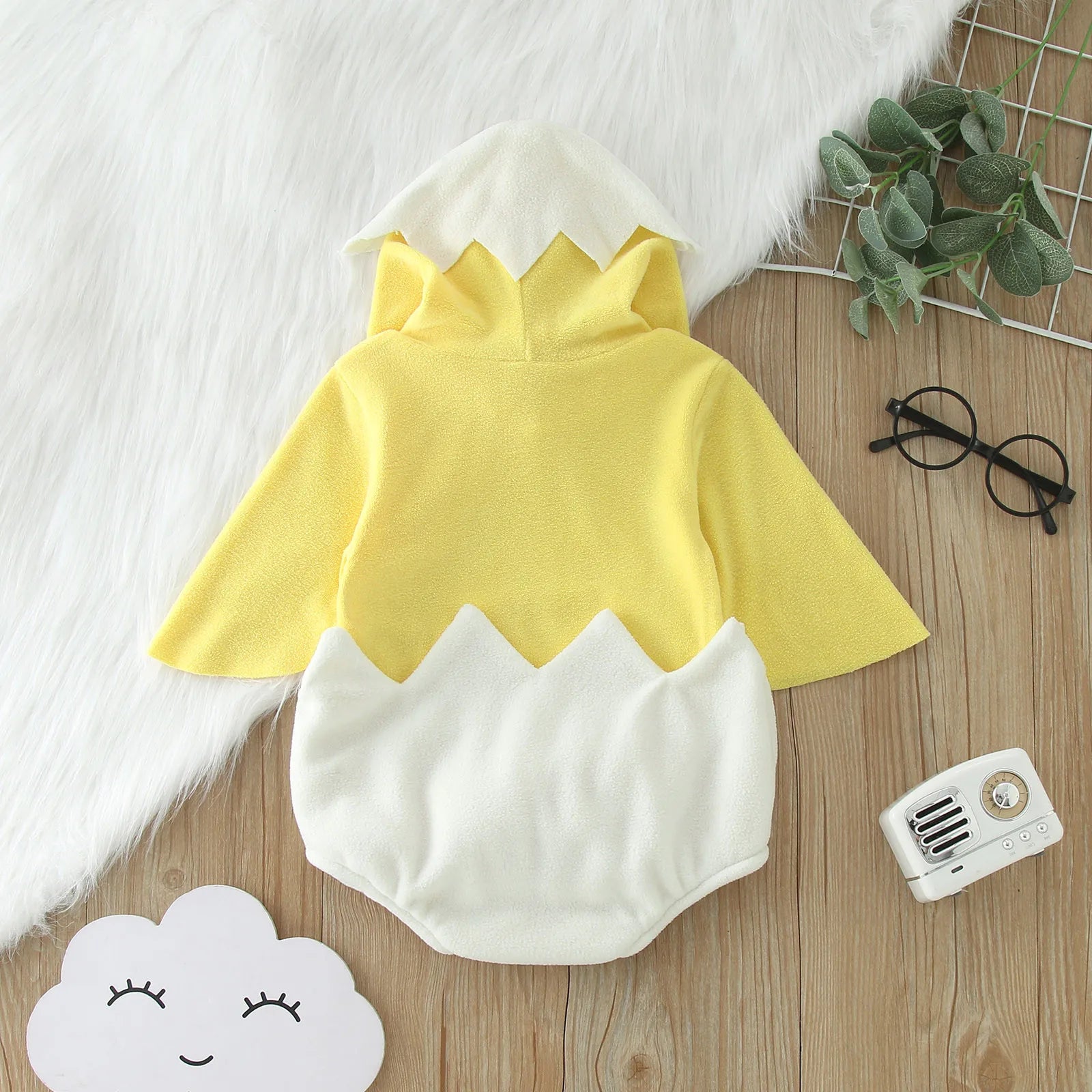 Baby Boy Outfits 12-18 Months Infant Boys Girls Cosplay Chicken Animal Costume Winter Fleece Hooded Baby Girl Romper Bodysuit