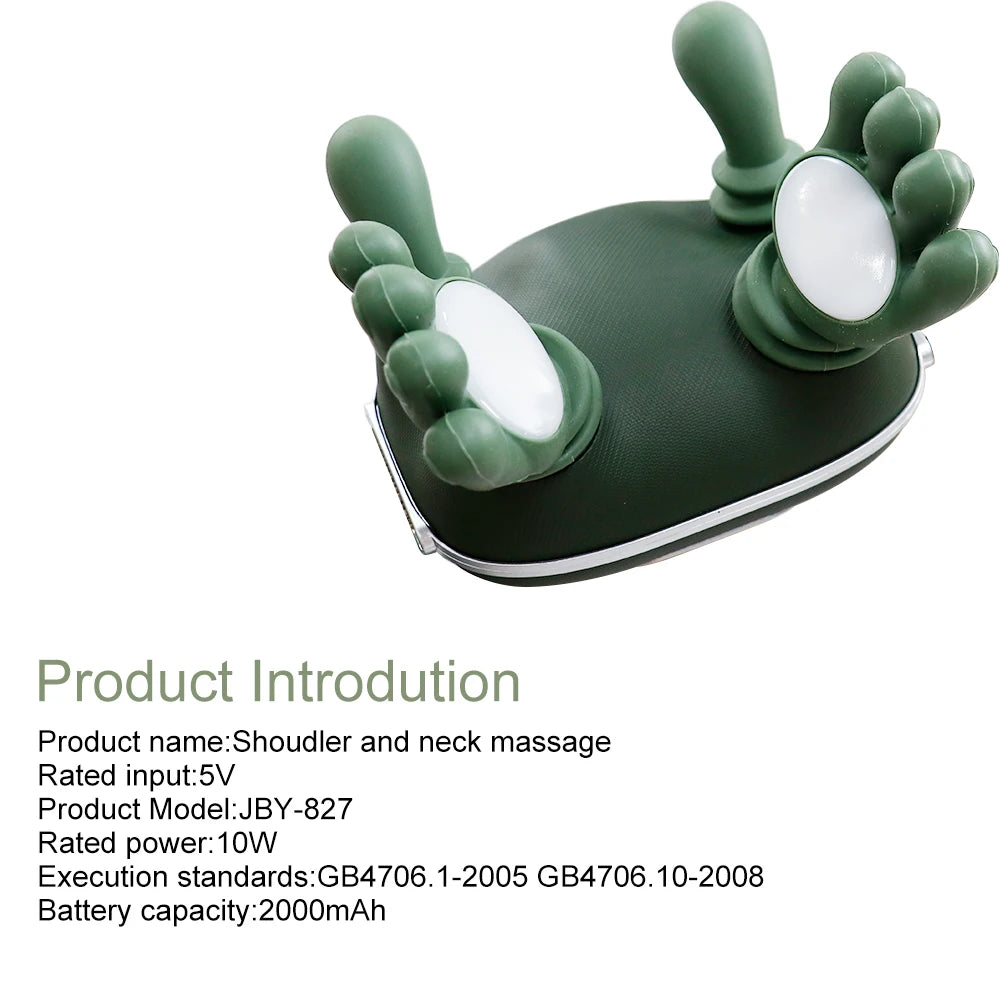 Upgraded Bionic Electric Shoulder and Neck Massager N7 with 3 Modes Massaging Relaxation Shoulder Cloak Waist & Muscle Relief