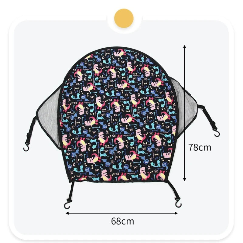 Universal Baby Stroller Canopy UV Protection Sunscreen Cover Cartoon Sun Shade Extend Awning Summer Newborn Stroller Accessories