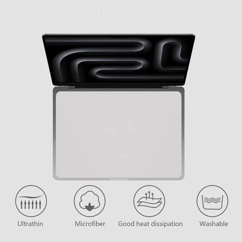 For MacBook Screen Cleaning Cloth Dustproof Cover Microfiber Dustproof Cleaning Cloth For MacBook 13 14 15 16 Inch Laptops Liner