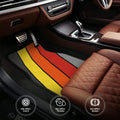 Set of Four Car Floor Mats. Elegantly Crafted Mats Featuring Designs. Ideal for Vehicles, Including Cars, Trucks