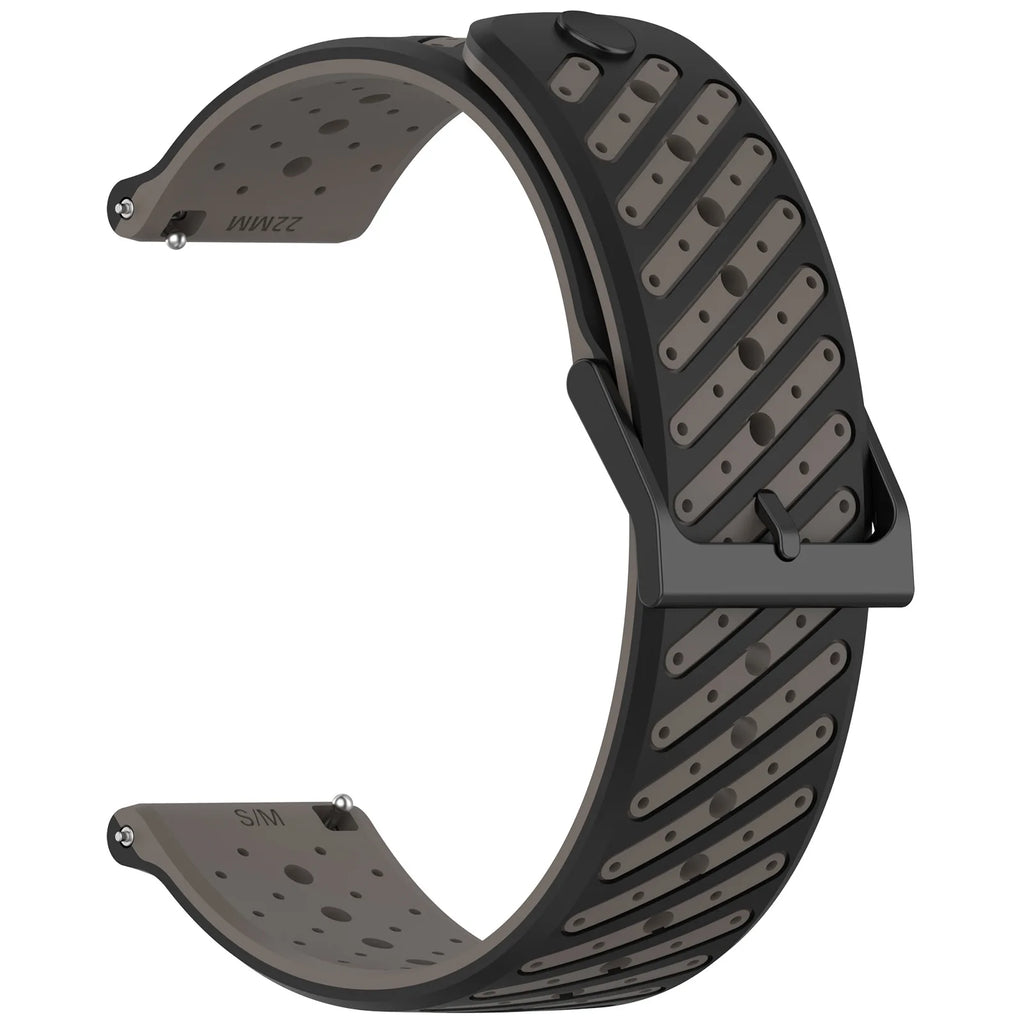 Durable Textured Silicone Strap with Ventilation Holes for Xiaomi 22MM Watches