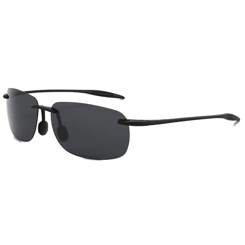 Ultralight TR90 Sunglasses Men Women Frameless Driver Driving Sun Glasses Fashion Outdoor Fishing Hiking Running Sports Shades