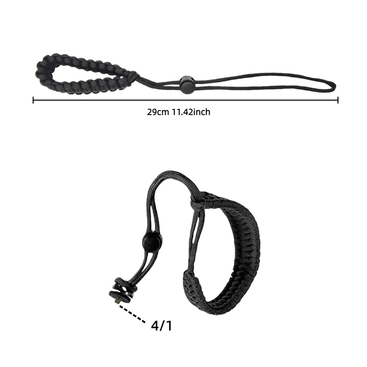 Wrist Strap Anti-Lost Weave with 1/4 Screw for DSLR GO PRO Hero 13 12 11 10 DJI OSMO Action 5 4 Insta360 X5 Accessories