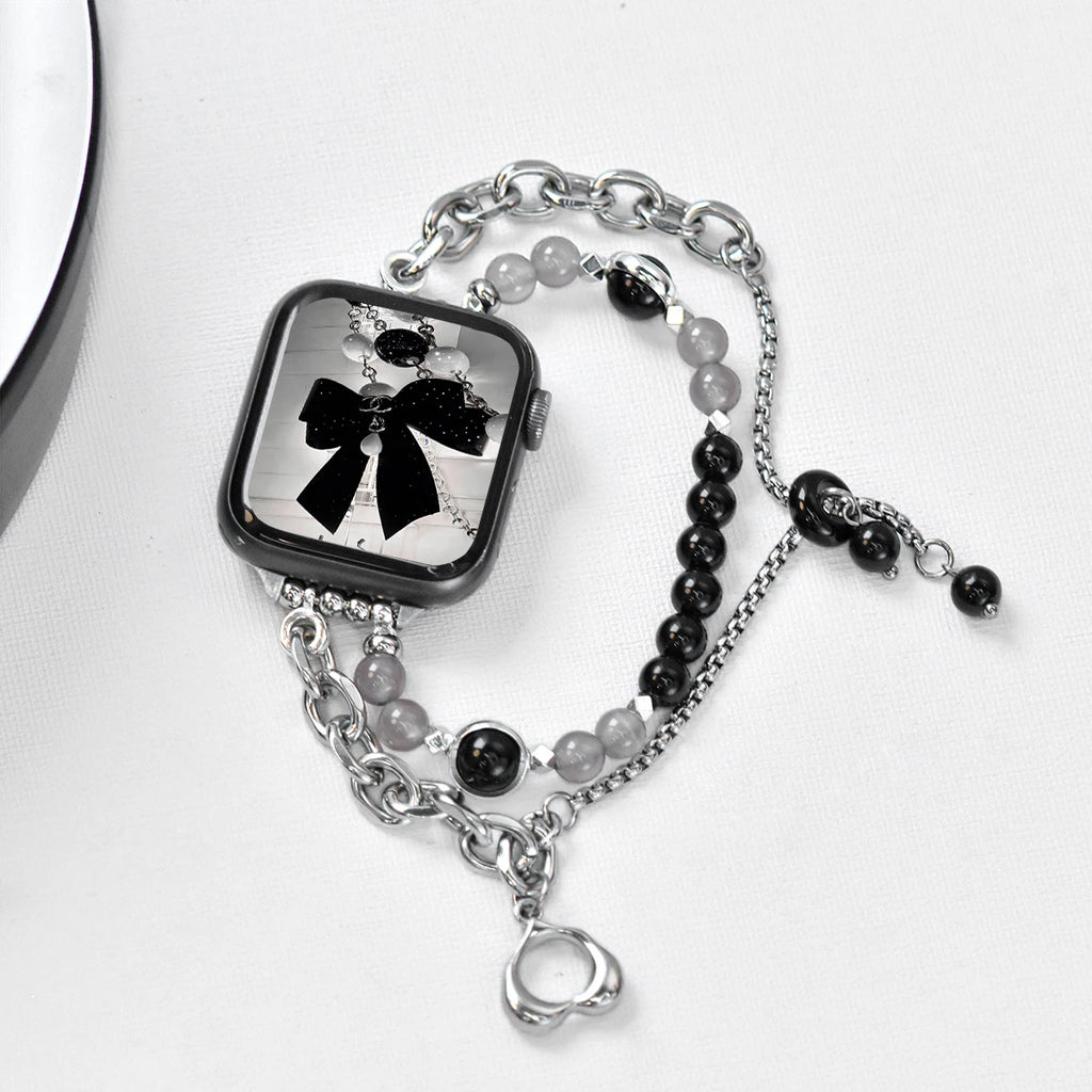 Pearl Strap for Apple Watch Bracelet S10/11 42mm 46 9 8 7 41/45mm Band SE 6 5 Ladies Jewelry Wristband For iWatch 40/44mm 38/42
