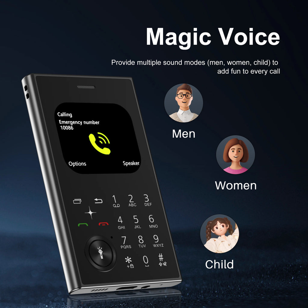 SERVO V8 Button Mobile Phone Dual SIM Standby Magic Voice Speed Dial FM Radio MP4 Player Flashlight 2G Feature Small Cellphones
