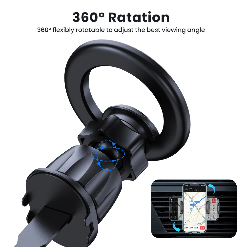TOPK for Magsafe Car Phone Holder Mount,Magnetic Phone Holder for Car Air Vent 360° Rotation Phone Holders for All Mobile Phones