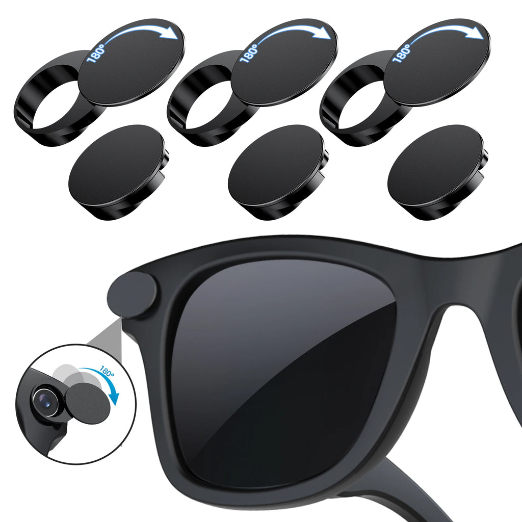 Rotating LED Light Cover Camera Lens Blocker for Smart AI Glasses,Privacy Slide Cap Cover, Safe Sunglasses Protector Accessory