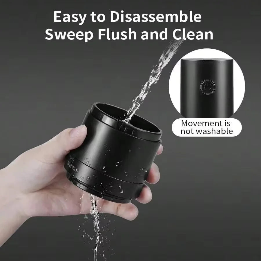 New 1500mAh Electric Coffee Grinder Externally Adjustable Type-C Charging Coffee Burr Grinder Bean Grinding Machine Coffee Maker