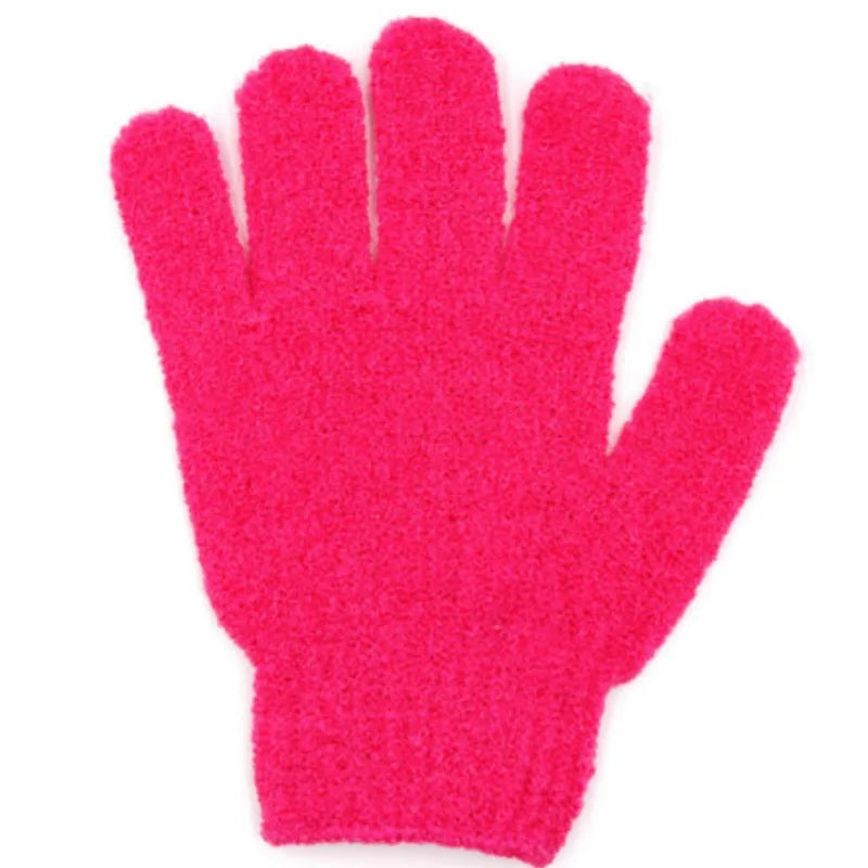 5PCS/SET Skin Bath Shower Wash Cloth Shower Scrubber Back Scrub Exfoliating Body Massage Sponge Bath Gloves Moisturizing Spa