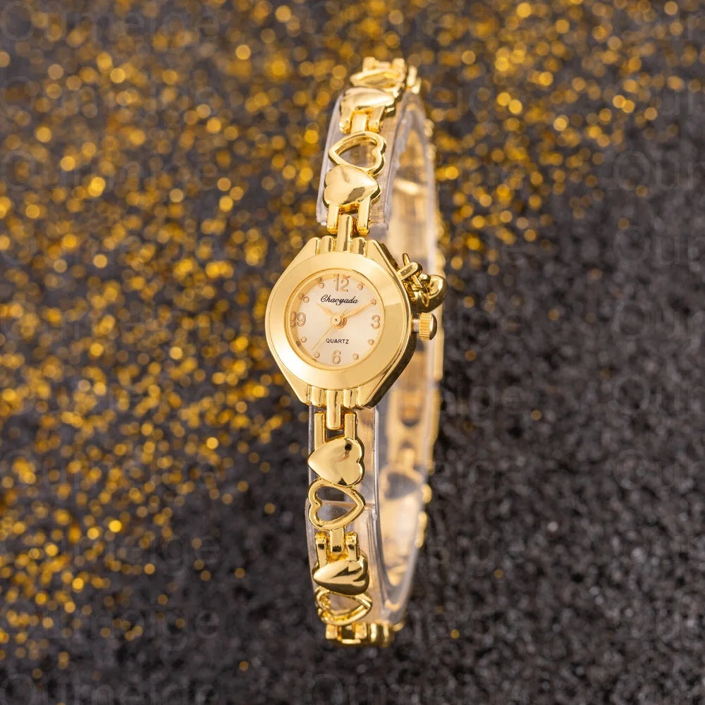 Elegant Small Dial Women's Watches Luxury Brand Gold Wrist Watches for Woman Simple Dress Ladies Quartz Watches Reloj De Mujer
