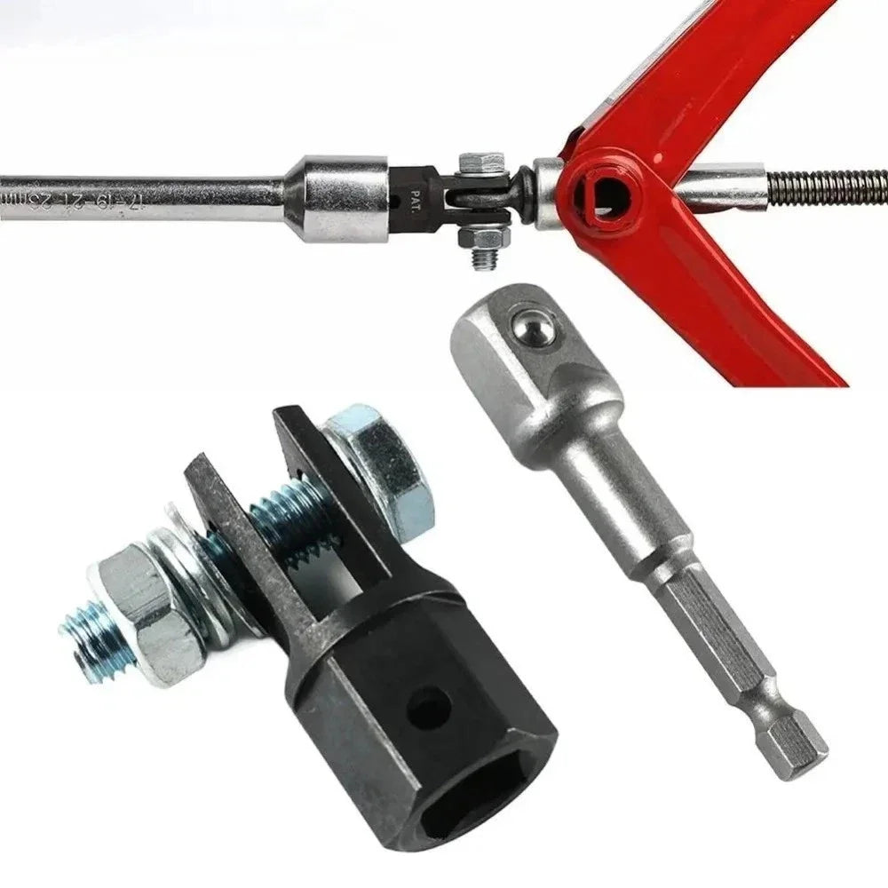 1/2 Inch Scissor Jack Adapter Chrome Vanadium Steel Ratchet Socket Wrench Auto Truck Tire Replacement Tool