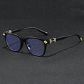 2026 New Women's Oversized Frame Blue Light Blocking Glasses with Rhinestone Decor Anti Radiation Computer Eyeglasses F114