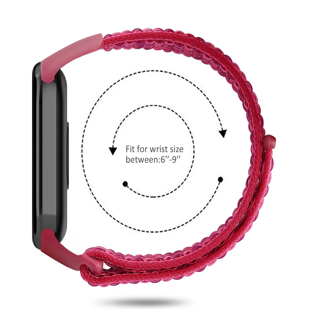 Nylon Loop for xiaomi Mi Band 10 9 8 Straps SmartWatch Wristband Correa Replacement Sport Pulsera for Miband 7 6 5 4 3 Bracelet
