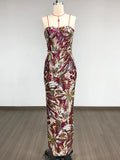 Sexy Strapless Multi Sequin Embroidery Long Dress Women Sleeveless Backless Luxury Sequined Slim Dresses Evening Party Gowns