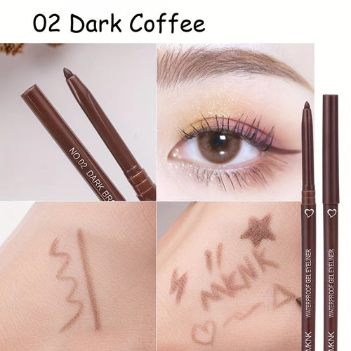 10-Piece Gel Eyeliner Pencil Set – Black or Brown
