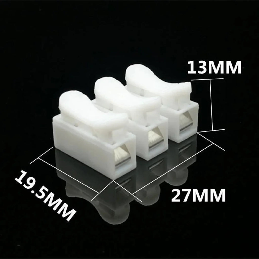 20/50Pcs No Solding Quick 1P 2P 3P Cable Wire Connector No Screw Terminal Block Spring Clamp