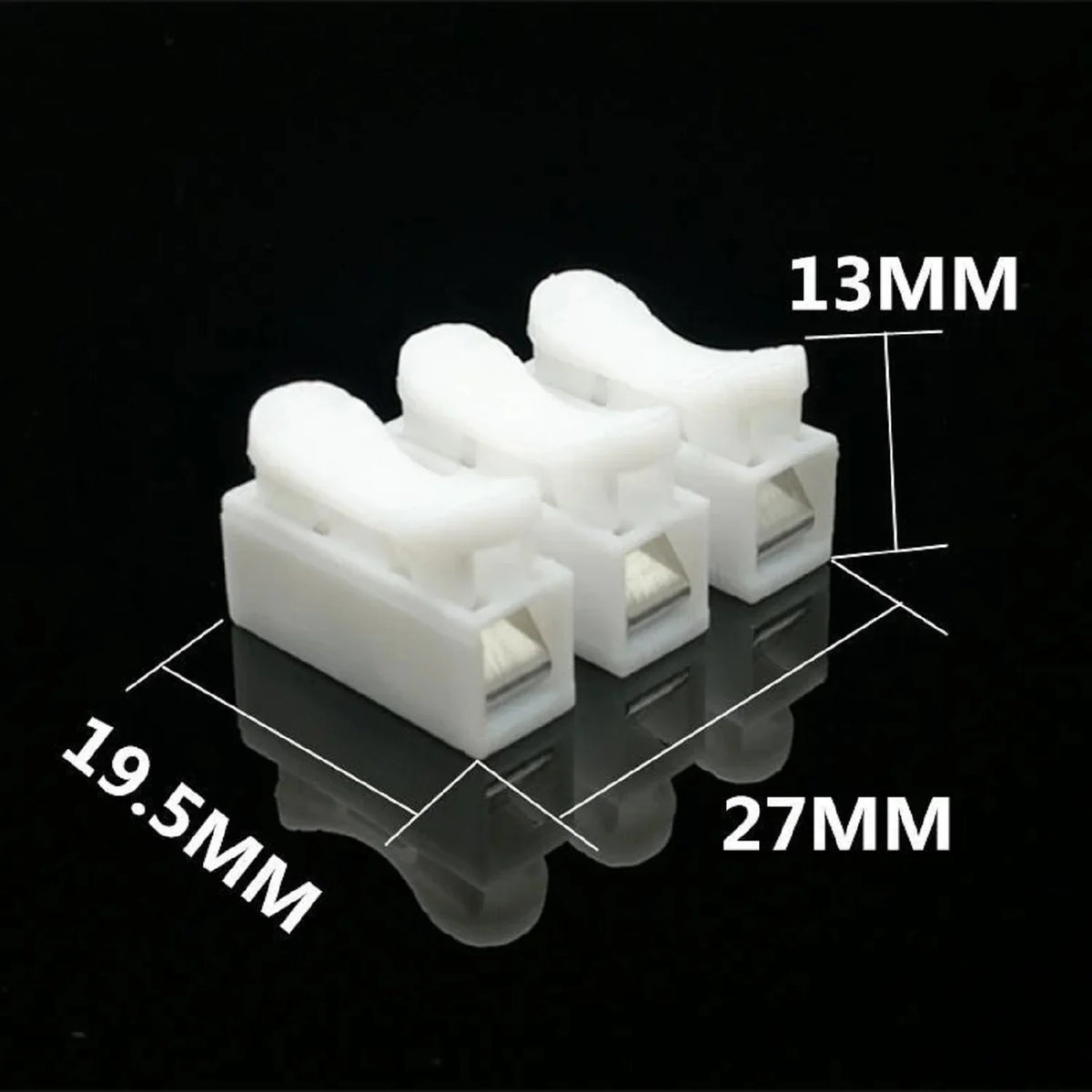 20/50Pcs No Solding Quick 1P 2P 3P Cable Wire Connector No Screw Terminal Block Spring Clamp