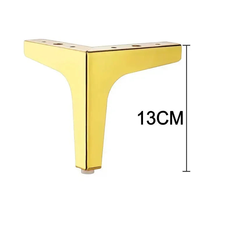 4pcs Modern furniture legs metal gold Black Iron Sofa Feet for Table Bed Chair Desk Dresser Cabinet support Furniture Hardware