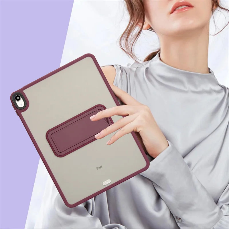 For IPad 5th 6th 9.7" 7th 8th 9th 10.2" Air 4 Air 5 Air 11 A16 11th 2025 Pro11 10th IPad Mini 4 5 6 7 PC+TPU Stand Cover Case