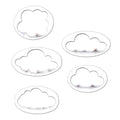 5Pcs/set Fondant Cutter Cloud Plastic Cake Cookie Biscuit Cutter Fondant Mold Fondant Cake Decorating Tools Sugar Craft