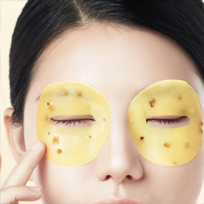 80 Pieces of Osmanthus Eye Mask Patches, Containing Osmanthus Extract, Hydrating and Moisturizing, Nourishing the Eyes, and Improving the Skin Around the Eyes Suitable for Daily Eye Care, It Can Eliminate Dark Circles and Eye