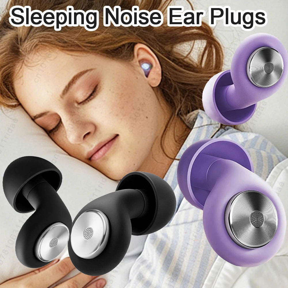 Noise Cancelling Ear Plugs for Sleeping Soft Silicone Sleep Earplugs Noise Reduction Earbuds for Sleep Work Study Travel