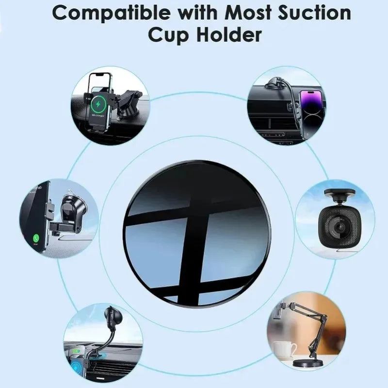 Car Suction Cup Adhesive Sticker Disc Pad Base Mobile Phone Stand Holder GPS Camera Mount Bracket - Universal Mobile Phone Stick
