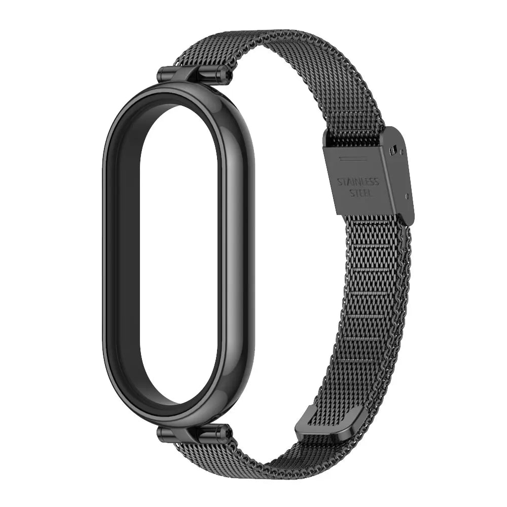 Mi Band 9 10 8 7 6 5 Strap for Xiaomi Smart Band 8 Bracelet NFC Global Version Leather Watch Band Mi 8 Wristband Miband 9 10