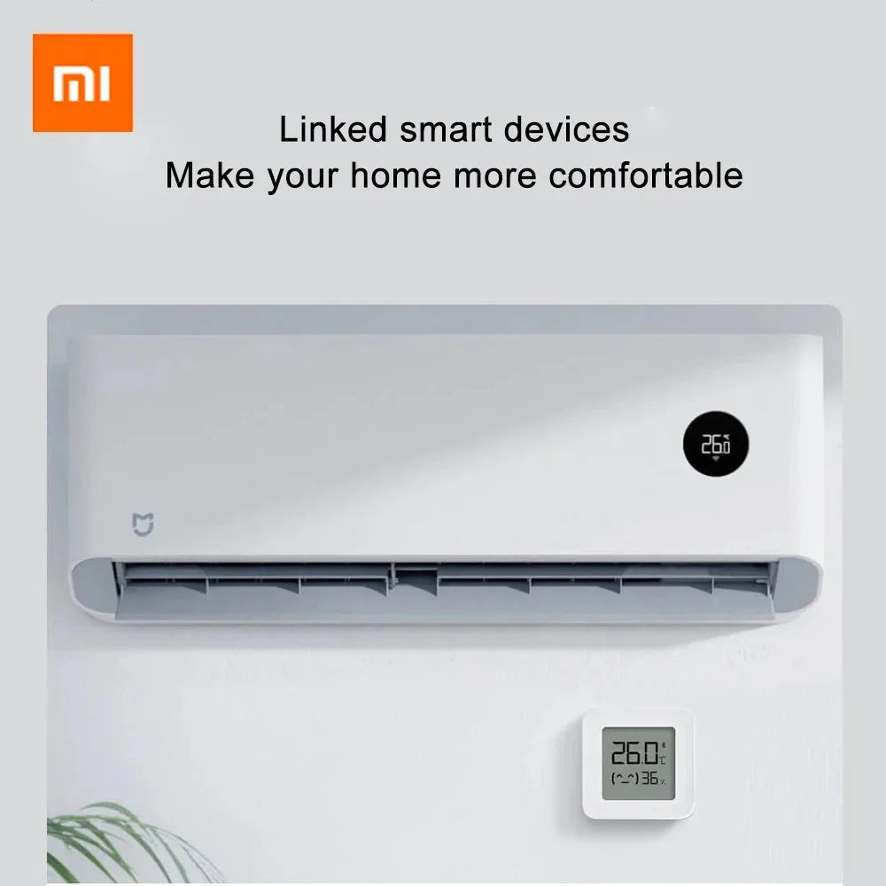 Xiaomi MIJIA Smart Hygrometer Thermometer 2 Bluetooth Wireless Electric Digital Hygrometer Thermograph With Mijia APP Smart Home
