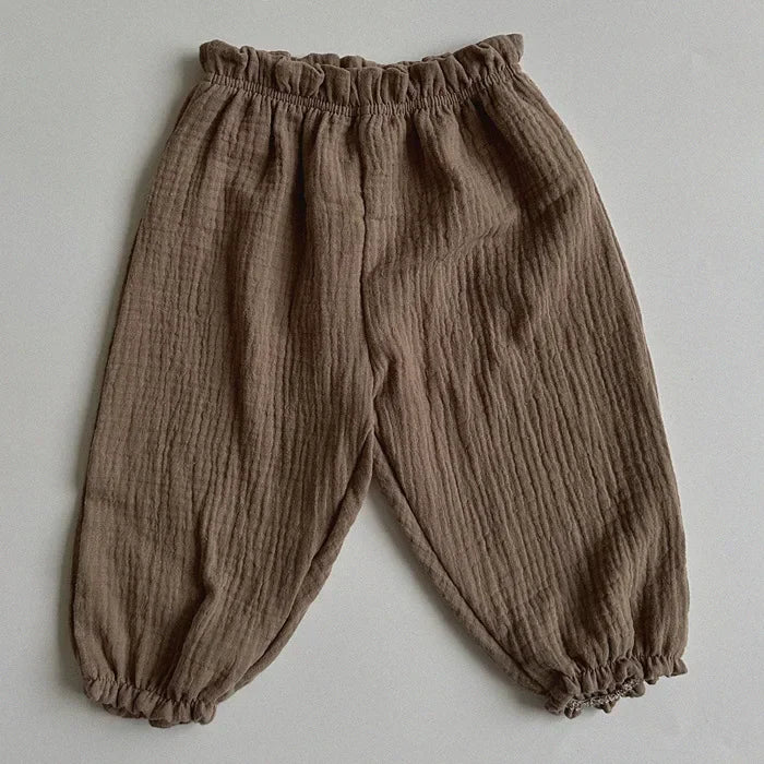 Soft Muslin Clothes Pants Pantalons Capris Organic Cotton Baby Pants Newborn Toddlers Autumn Spring Summer Winter Cute Print