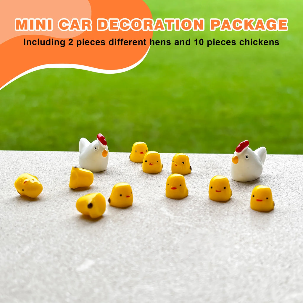 Cute Mini Animal Car Dashboard Accessories Fun Animal Car Rear View Mirror Decor Interior Ornaments Fairy Garden Home Car Gifts