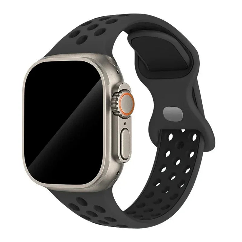 Strap For Apple Watch Band 44mm 49mm 45mm 40mm 41mm 38mm 42mm correa Breathable sports bracelet iwatch series 8 SE 7 6 5 9 Ultra