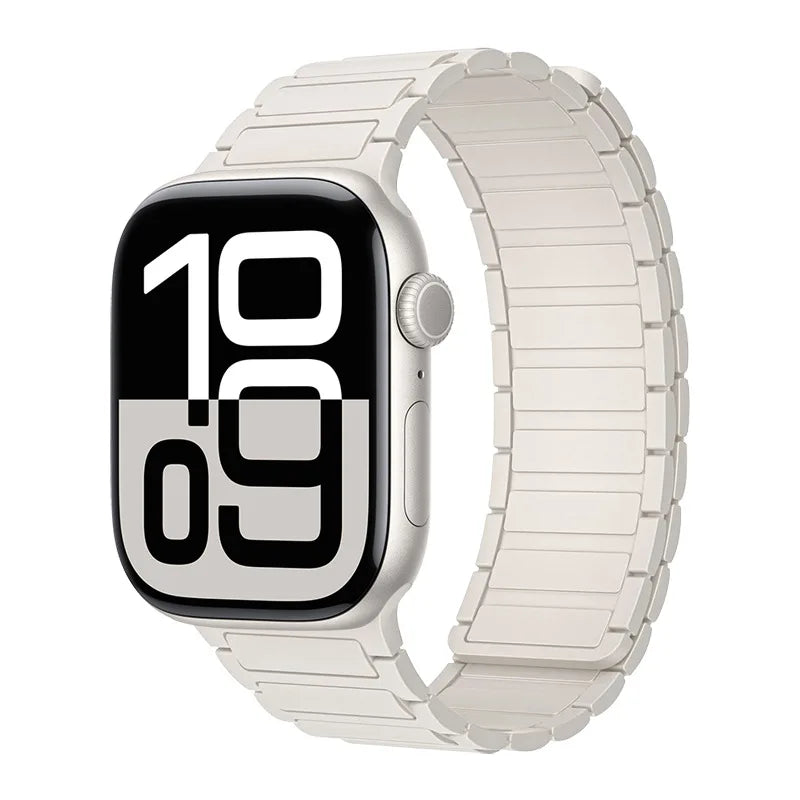 Magnetic Silicone Band for Apple Watch Ultra 3 2 49mm 46mm 42mm 45mm 44mm 40 41mm Strap IWatch Series 11 10 9 8 7 6 SE Bracelet